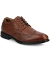 Vance Co. Men's Cormac Comfort Flexible Wingtip Oxford Dress Shoe In Brown
