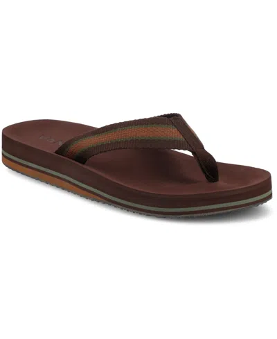 VANCE CO. MEN'S FONTANA COMFORT FLEXIBLE FLIP FLOP SANDALS
