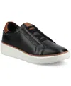 Vance Co. Men's Forbes Comfort Slip On Luxe Low Top Flexible Sneakers In Black