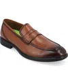 Vance Co. Keith Mens Round Loafers In Chestnut
