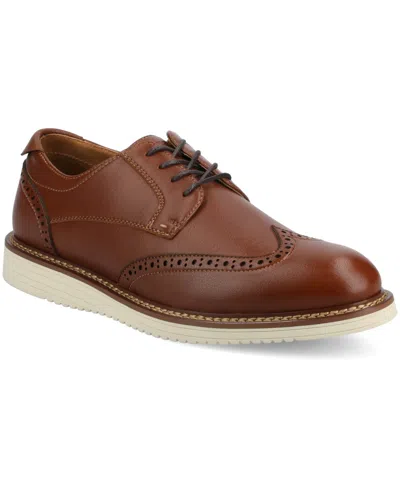Vance Co. Men's Lorenzo Comfort Wingtip Dress Shoe In Brown