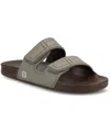 Vance Co. Vance Mario Comfort Adjustable Strap Slide-in Sandal In Brown