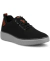 Vance Co. Men's Norris Comfort Casual Knit Sneakers In Black