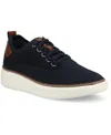 Vance Co. Men's Norris Comfort Casual Knit Sneakers In Navy
