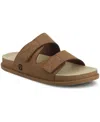 Vance Co. Vance Orlando Comfort Adjustable Strap Slide-in Sandal In Brown