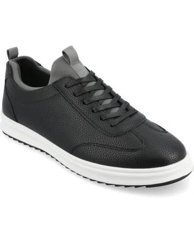 Vance Co. Men's Orton Tru Comfort Foam Lace-up Sneakers In Black