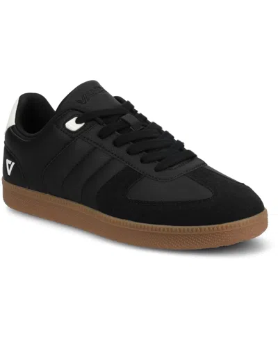 Vance Co. Men's Pele Comfort Low Top Flexible Court Sneaker In Black