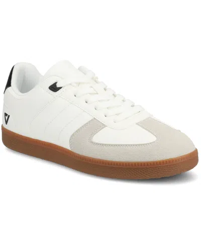Vance Co. Men's Pele Comfort Low Top Flexible Court Sneaker In White
