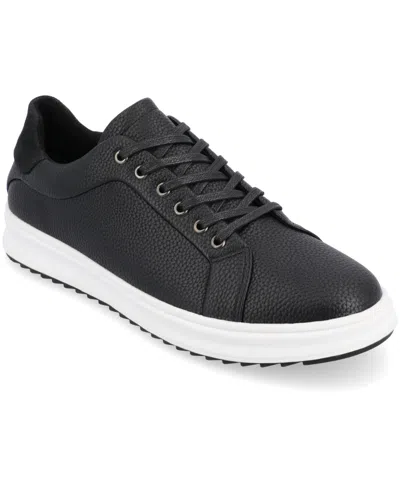 Vance Co. Men's Robby Casual Lace Up Sneakers In Black