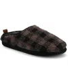 Vance Co. Men's Roland Fleece Shearling Slide Slipper In Black