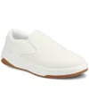 Vance Co. Men's Townes Comfort Perforated Flexible Slip-on Sneaker In White