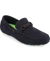 Vance Co. Tyrell Mens Moc Closed Toe Loafers In Navy