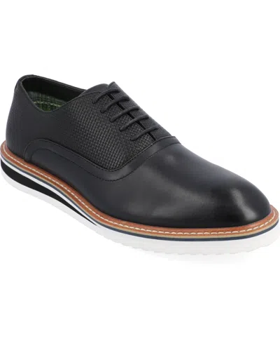 Vance Co. Men's Weber Plain Toe Hybrid Dress Shoes In Black