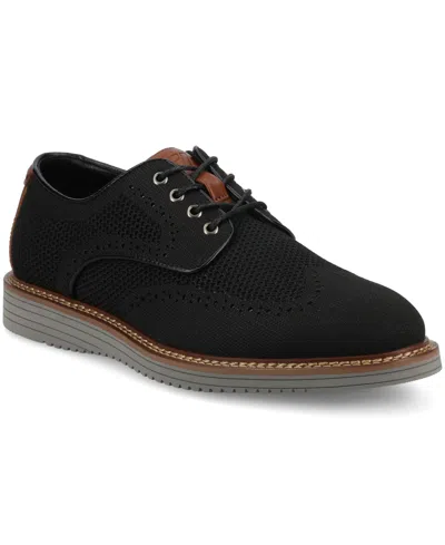 Vance Co. Men's Whitaker Comfort Casual Knit Dress Shoe In Black