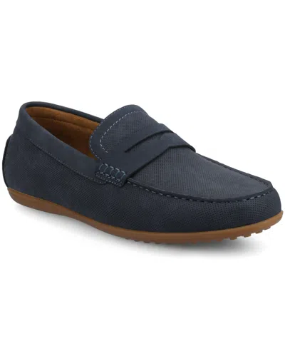 Vance Co. Men's Yates Comfort Driving Penny Loafers In Navy