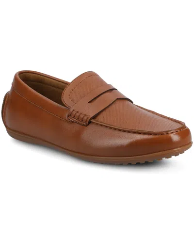 Vance Co. Men's Yates Comfort Driving Penny Loafers In Tan