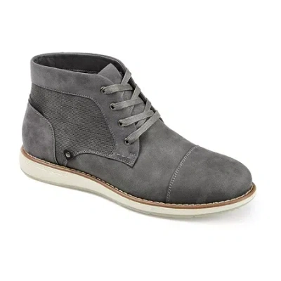 Vance Co. Mens Austin Flat Heel Chukka Boots In Gray