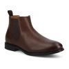 Vance Co. Mens Block Heel Chelsea Boots In Brown