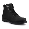 Vance Co. Mens Block Heel Combat Boots In Black