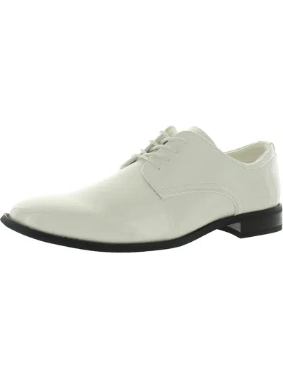 Vance Co. Mens Comfort Insole Manmade Oxfords In White