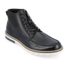 Vance Co. Mens Dalvin Flat Heel Lace-up Boots In Black