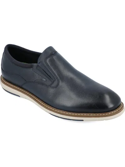 Vance Co. Men's Willis Tru Comfort Foam Slip-on Round Toe Loafer In Black