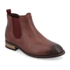 Vance Co. Mens Landon Stacked Heel Chelsea Boots In Brown