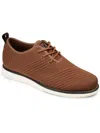 Vance Co. Novak Wide Width Knit Dress Shoe In Brown