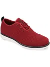 Vance Co. Ezra Knit Oxford Sneaker In Red