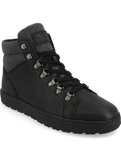Vance Co. Ruckus Mens Faux Leather Casual And Fashion Sneakers In Black