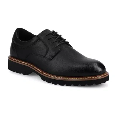 Vance Co. Templeton Mens Round Closed Toe Oxford Shoes In Black