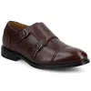 Vance Co. Vance Dillon Cap-toe Double Monk Strap Dress Shoe In Multi