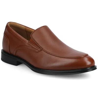 Vance Co. Vance Emilio Mock-toe Slip-on Dress Loafer In Brown