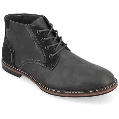 Vance Co. Vance Franco Plain Toe Chukka Boot In Gray