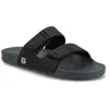Vance Co. Vance Mario Comfort Adjustable Strap Slide-in Sandal In Black