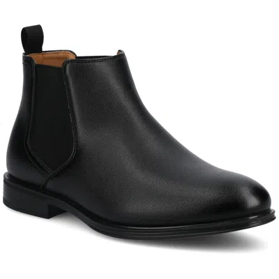 Vance Co. Vance Men's Josiah Medium And Wide Width Chelsea Boot In Black