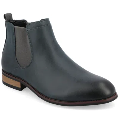 Vance Co. Vance Men's Landon Chelsea Dress Boot In Blue