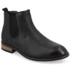 Vance Co. Mens Landon Stacked Heel Chelsea Boots In Black