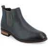Vance Co. Vance Men's Landon Wide Width Chelsea Dress Boot In Blue