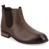 Vance Co. Vance Men's Landon Wide Width Chelsea Dress Boot In Brown