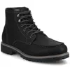 Vance Co. Vance Men's Zeus Medium And Wide Width Moc Toe Boot In Black