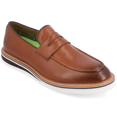 Vance Co. Vance Mens Albert Slip-on Penny Loafer In Brown