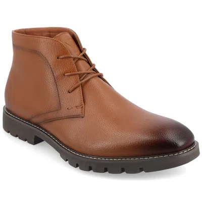 Vance Co. Vance Mens Arturo Plain Toe Chukka Boot In Brown