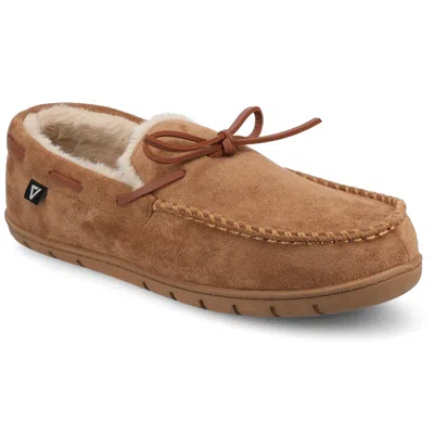 Vance Co. Vance Mens Hayden Shearling Slipper In Brown
