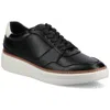 Vance Co. Vance Mens Hustle Perforated Low Top Court Sneaker In Black