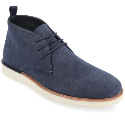 Vance Co. Vance Mens Jimmy Plain Toe Chukka Boot In Blue