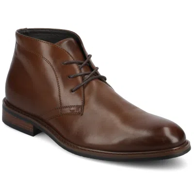 Vance Co. Vance Mens Linus Plain Toe Lace-up Chukka Boot In Brown