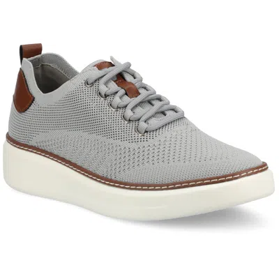 Vance Co. Vance Norris Medium And Wide Width Lace-up Casual Knit Sneaker In Grey