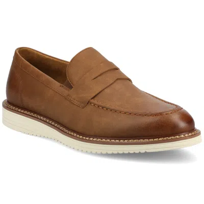 Vance Co. Vance Princeton Slip-on Hybrid Penny Loafer Casual Dress Shoe In Brown
