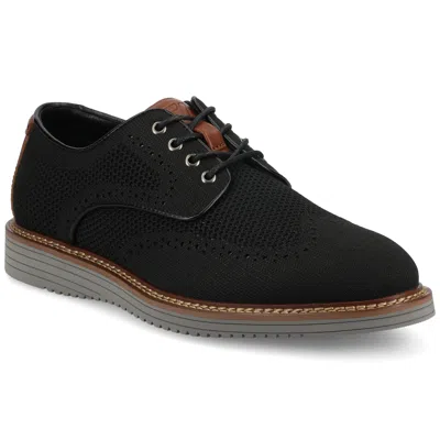 Vance Co. Vance Whitaker Casual Knit Hybrid Wingtip Dress Shoe In Black